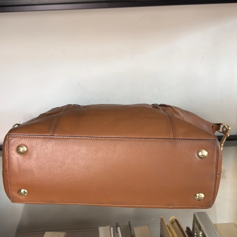 COACH Colette Leather Satchel Bag